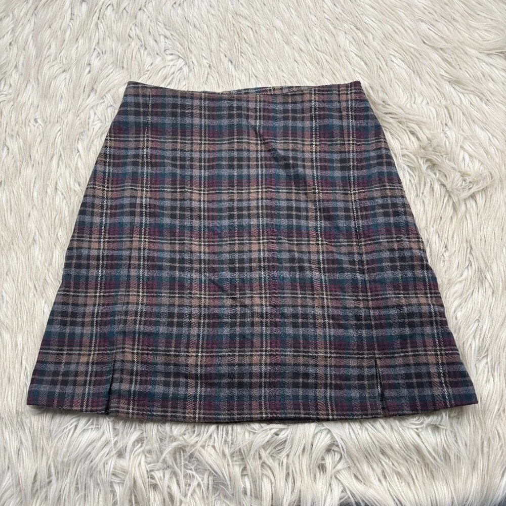 John Galt -‎ Brandy Melville Flannel Mini Skirt